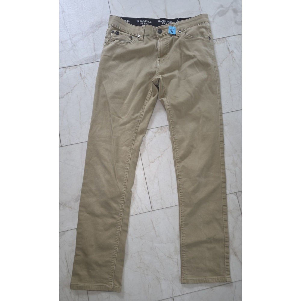 Black Bull Flex Men's 5-Pocket Pants Khaki Tan Casual Jeans Size 34